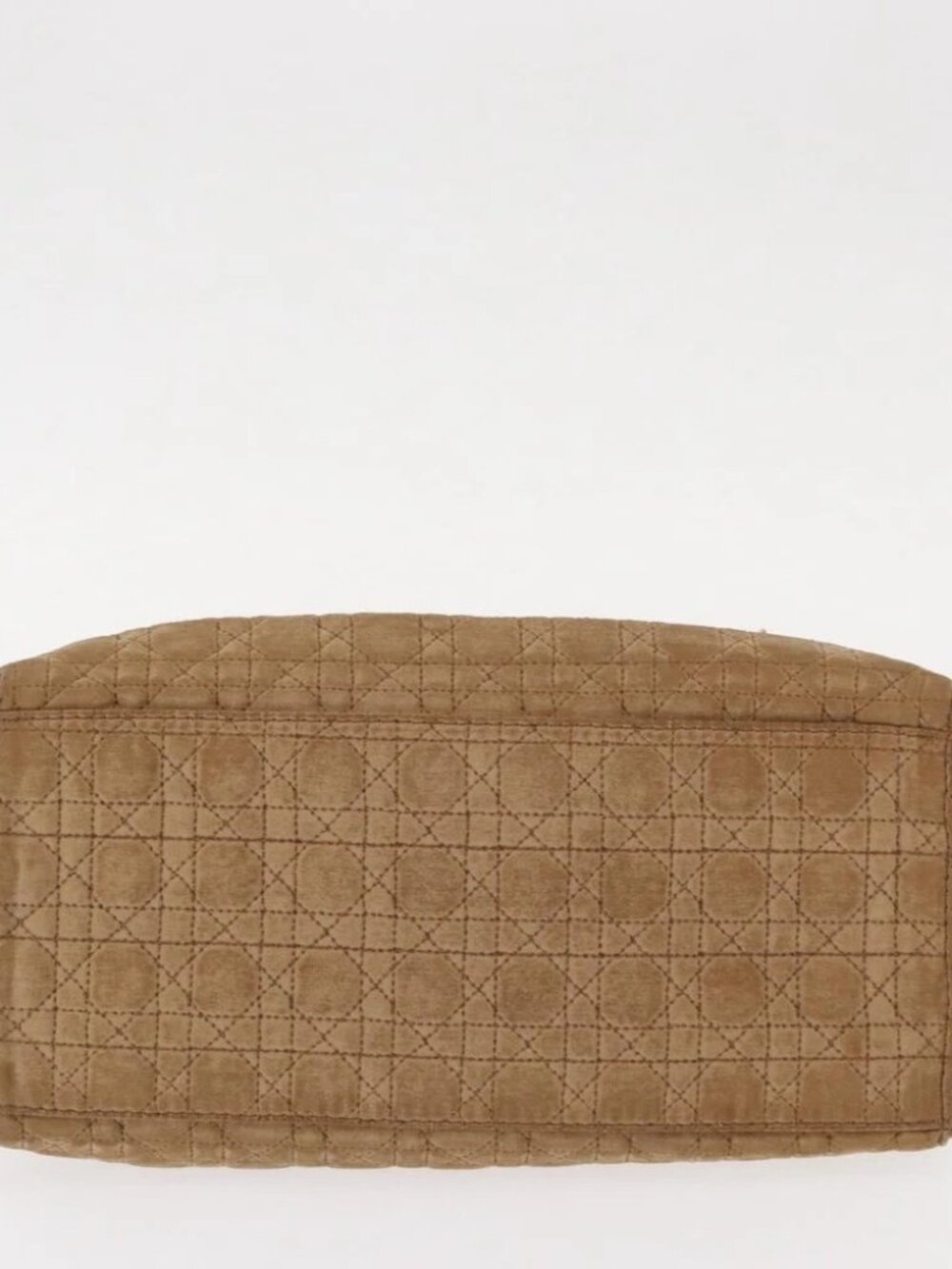 Christian Dior Lady Dior Canage Hand Bag Nylon Beige Gold - Picture 5 of 16